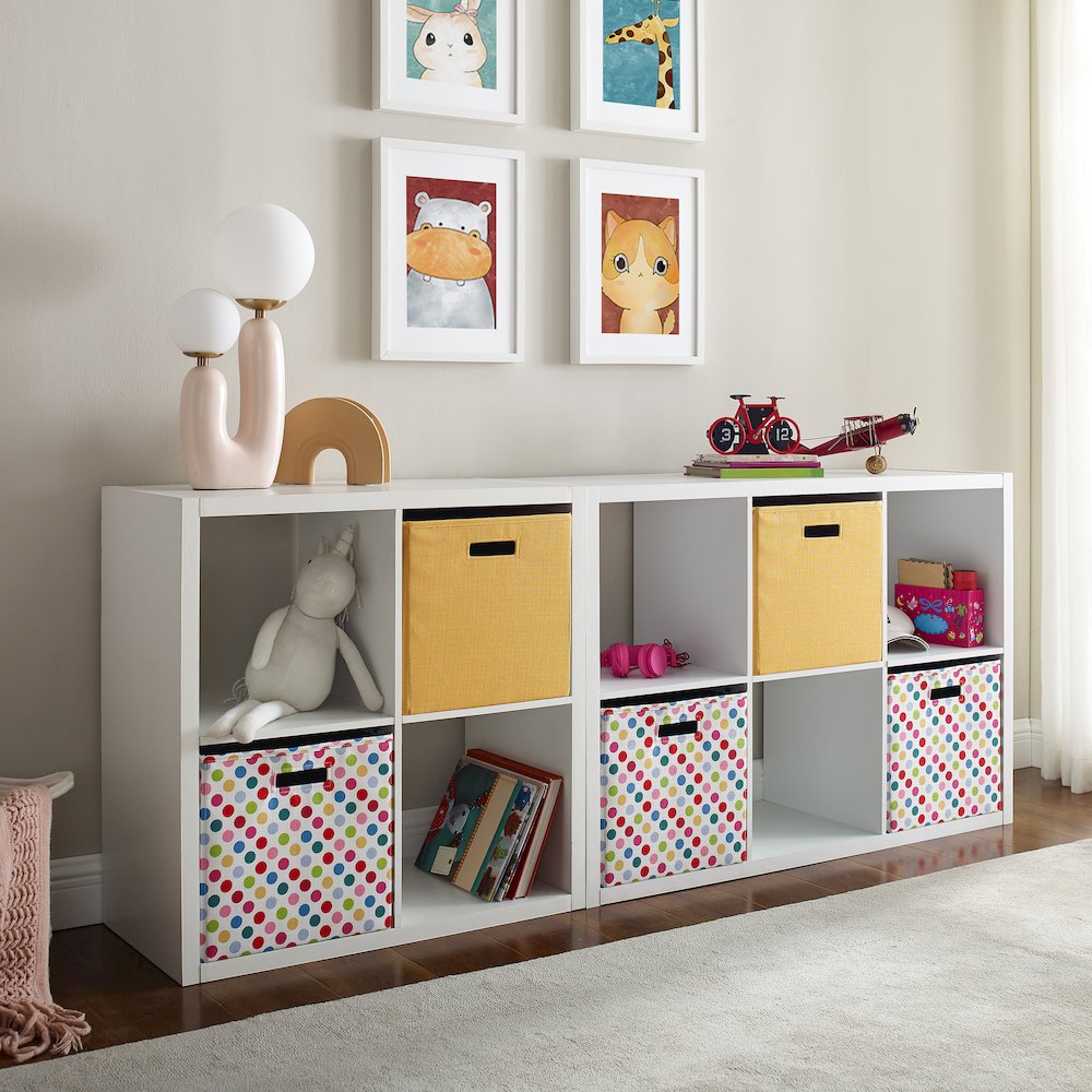 Galli 6 Cubby Storage Cabinet White
