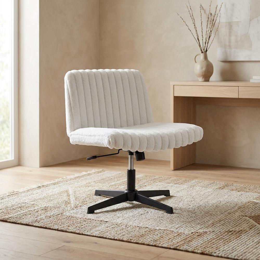 Swivel Office Chair with Criss Cross Design, Adjustable & Comfortable