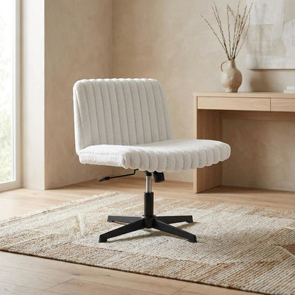 Swivel Office Chair with Criss Cross Design, Adjustable & Comfortable