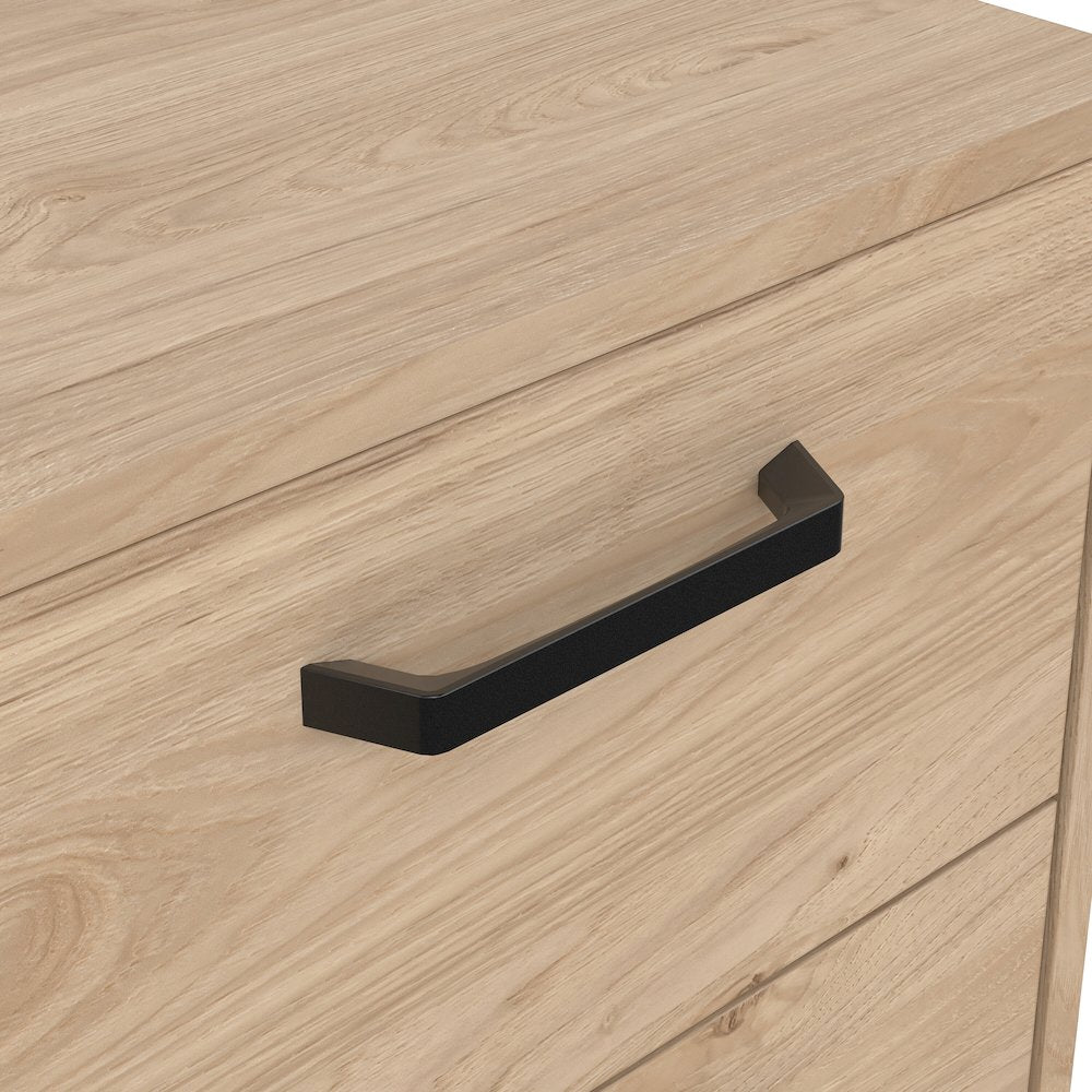 Sofia 2 Drawer Nightstand, Jackson Hickory
