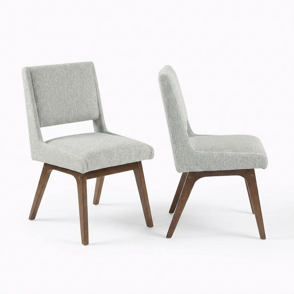 Boerang Dining Side Chair Set of 2 with Boomerang Pattern and Comfortable Design