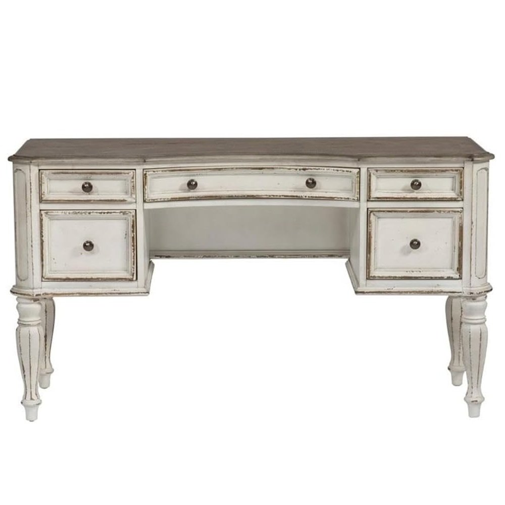 Magnolia Manor Vanity Desk in Antique White
