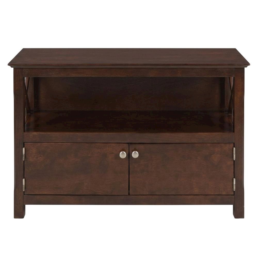 Black TV Stand with Spacious Storage and Modern Design
