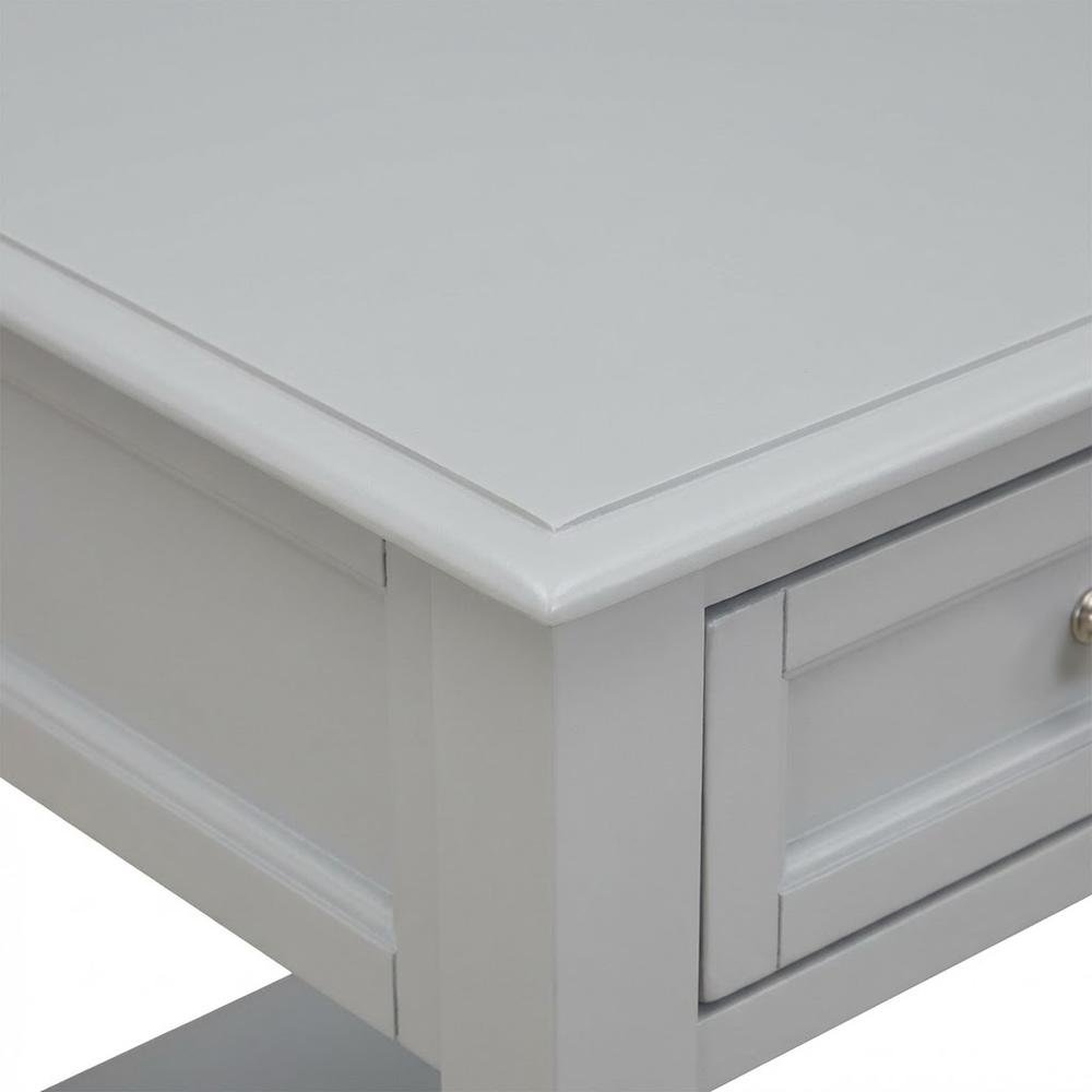 Urban Gray Wood Night Stand with Single Drawer for Bedroom Use