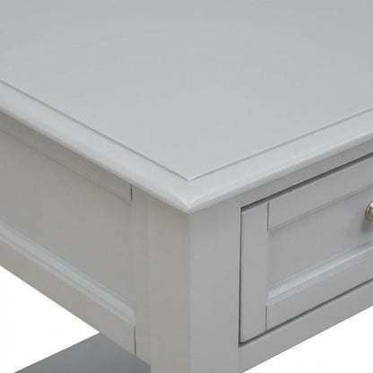 Urban Gray Wood Night Stand with Single Drawer for Bedroom Use