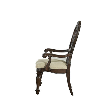 Arm Chair - set of 2, Warm pecan