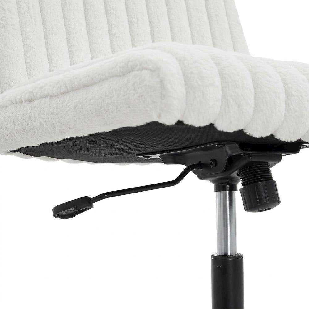 Swivel Office Chair with Criss Cross Design, Adjustable & Comfortable