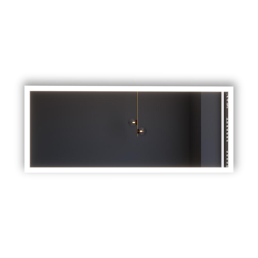 Angelina 72 in. W x 30 in. H Rectangular Light Wall-Mount Bathroom Vanity Mirror