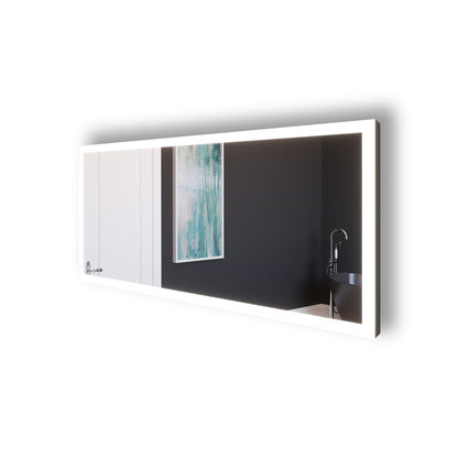 Angelina 72 in. W x 30 in. H Rectangular Light Wall-Mount Bathroom Vanity Mirror