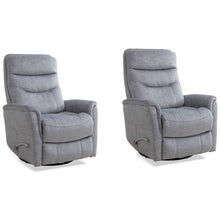 Capri Silver Recliner Nursery Glider Set – Elegant Boucle Chairs for Comfort