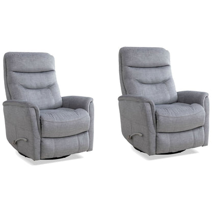 Capri Silver Recliner Nursery Glider Set – Elegant Boucle Chairs for Comfort