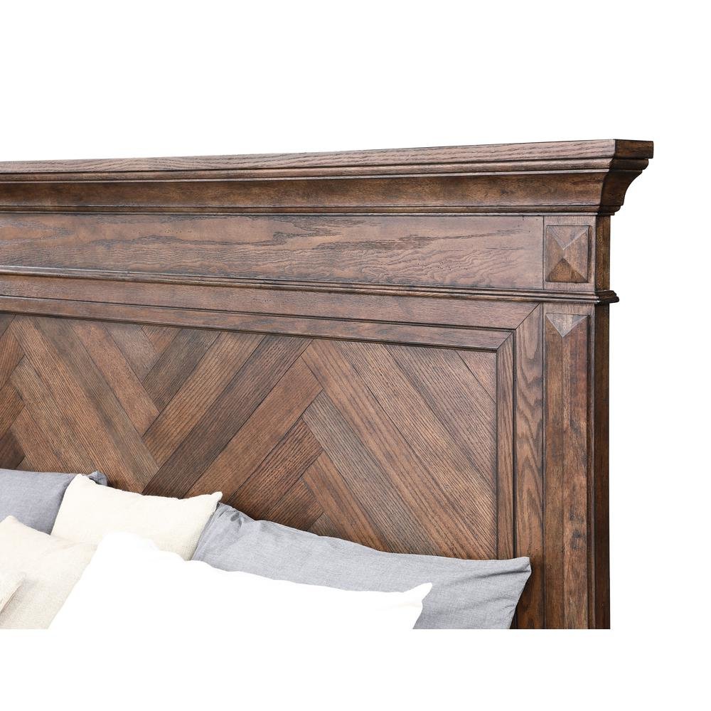 Solid Wood King Size Bed Frame – Wooden Bed Frame King in Walnut Finish