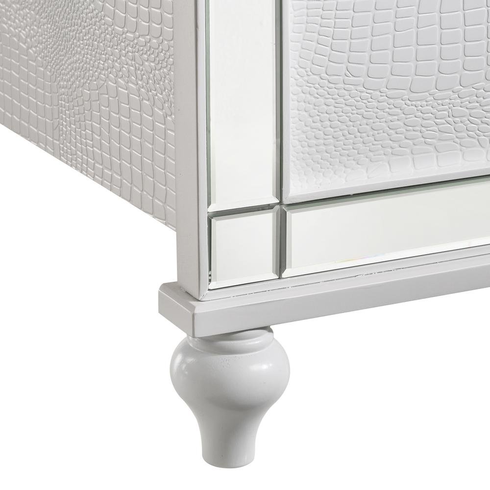 White Queen Bedframe – Solid Wood LED Bed Frame Queen with Headboard