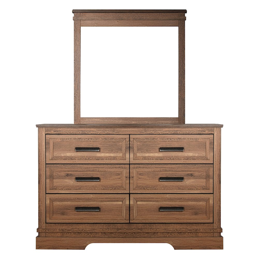 Coventry Hall 4Pc Wood Queen Bedroom Set, Nightstand in Pecan