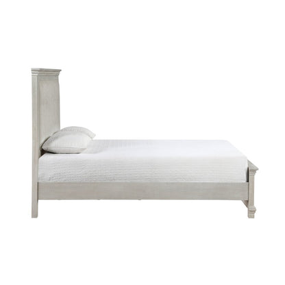 Silver Sands 5Pc Wood Cal King Bedroom Set w 2 Ns in Gray