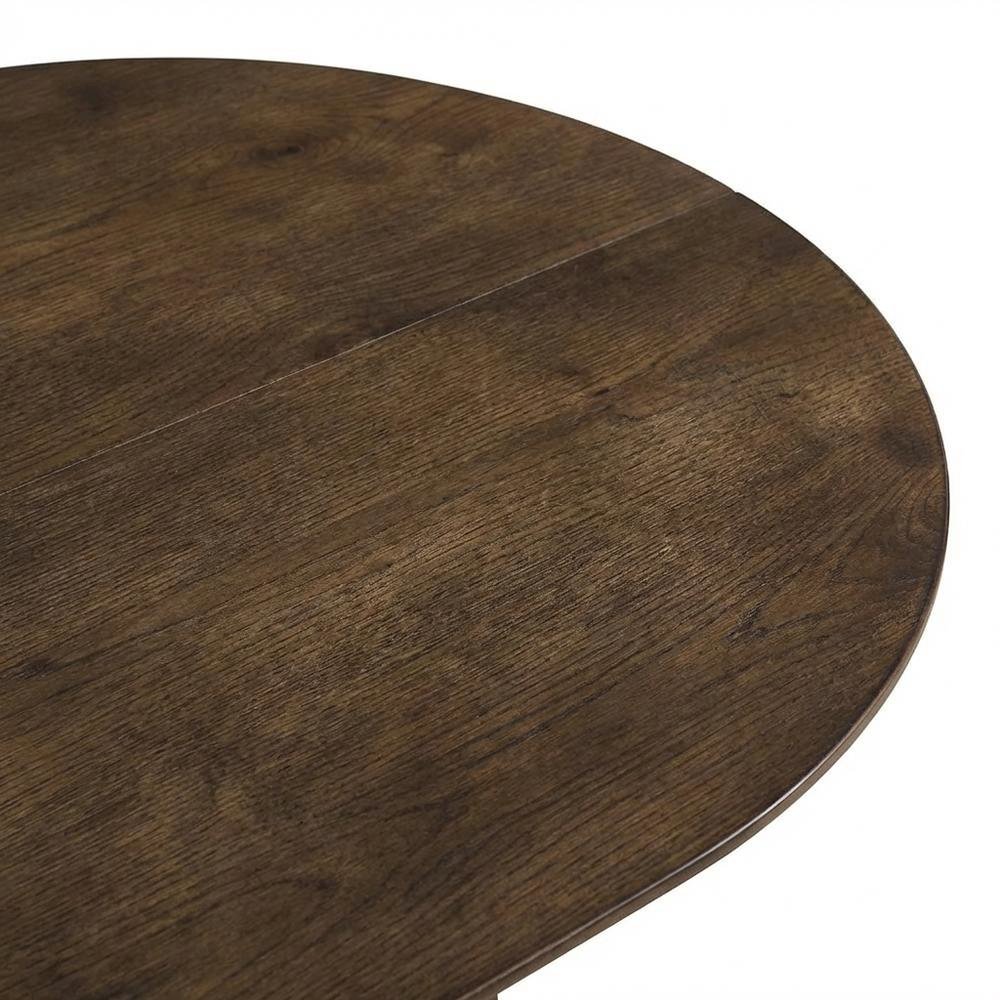 Solid Wood Oval Dining Table for 6 in Brown, Elegant Kitchen & Dining Room Table