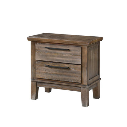 Furniture Cagney 5-Piece King Wood Bedroom Set in Brown