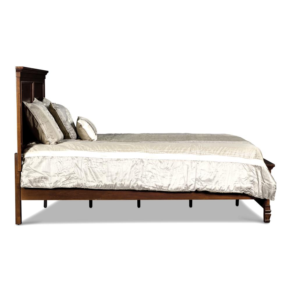 Furniture Tamarack Solid Wood Cal King Panel Bed in Brown Cherry