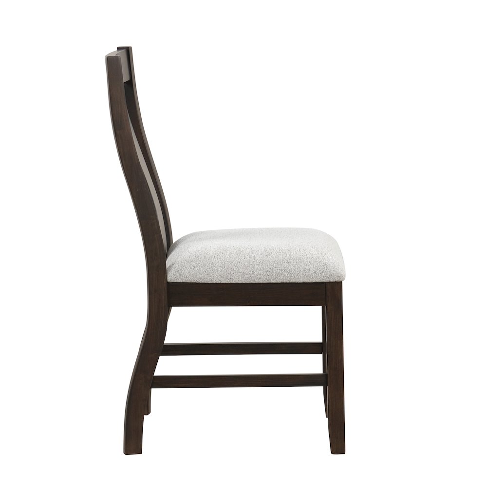 Chestnut Ridge 5-Piece Wood Dining Table Set in Brown