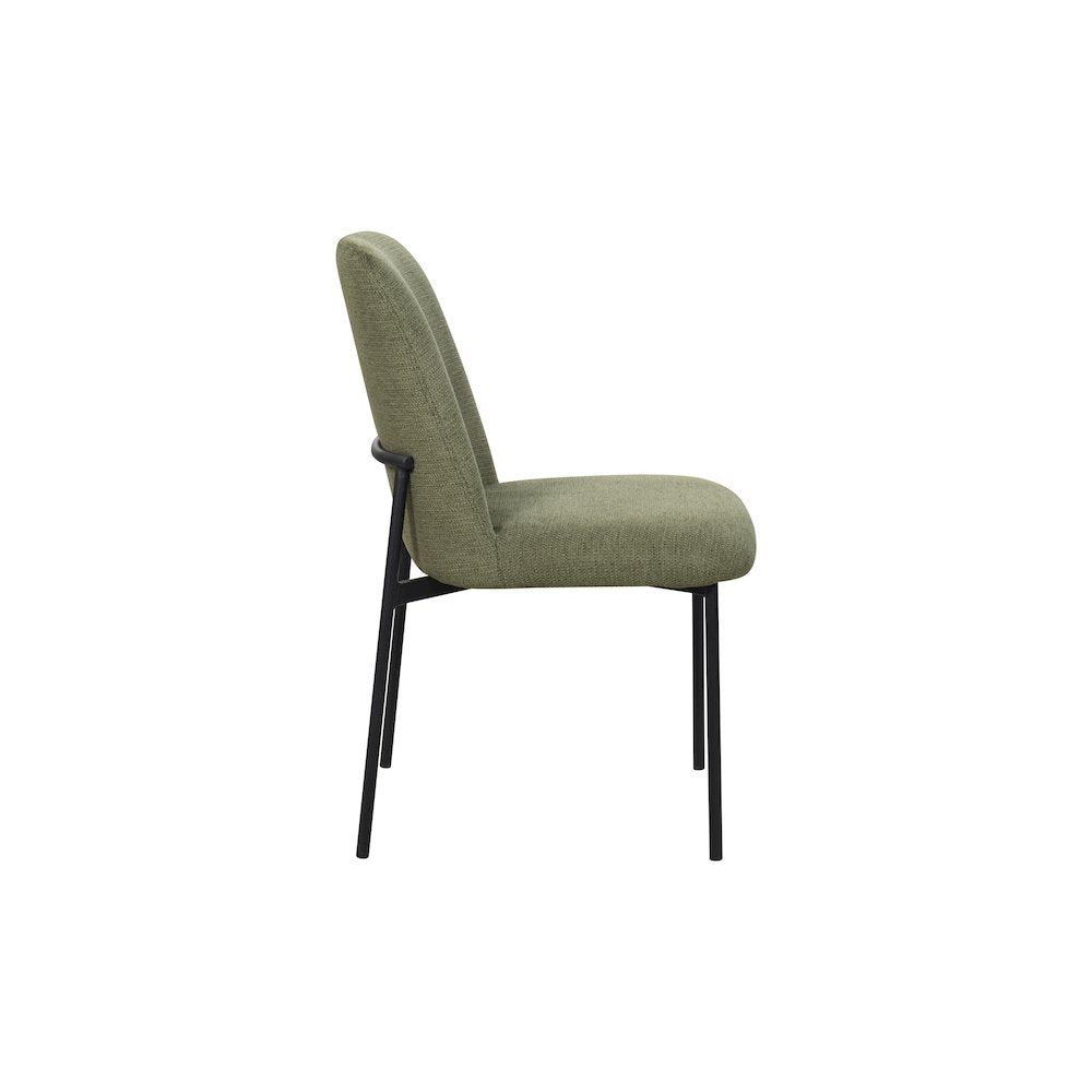 New Classic Furniture Erik Fabric Upholstered Dining Chair in Green (Set of 6)