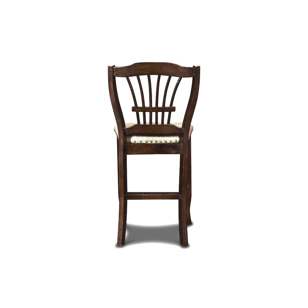 Bixby Wood Counter Chair in Espresso Brown (Set of 6)
