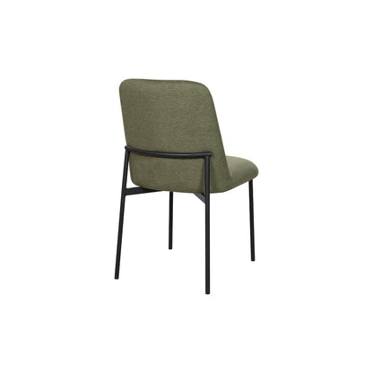 New Classic Furniture Erik Fabric Upholstered Dining Chair in Green (Set of 6)