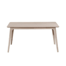 White Ash 60" Rectangle Wood Dining Table, Mid-Century Modern