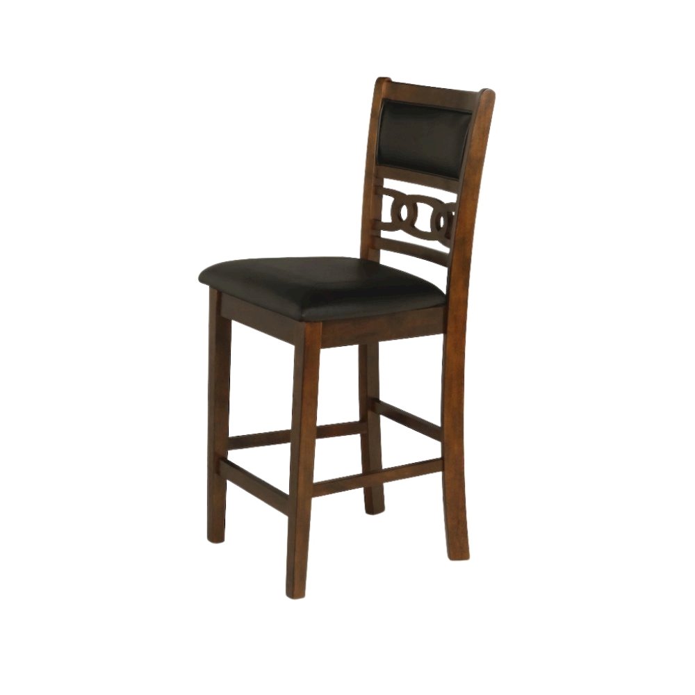 Brown 3-Piece Counter Drop Leaf Table Set, Small Space Friendly