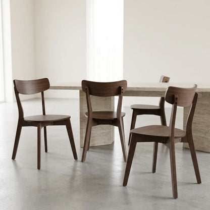 Solid Wood Dining Chair for Kitchen and Dining Room, 265 lb Capacity, Set of 4