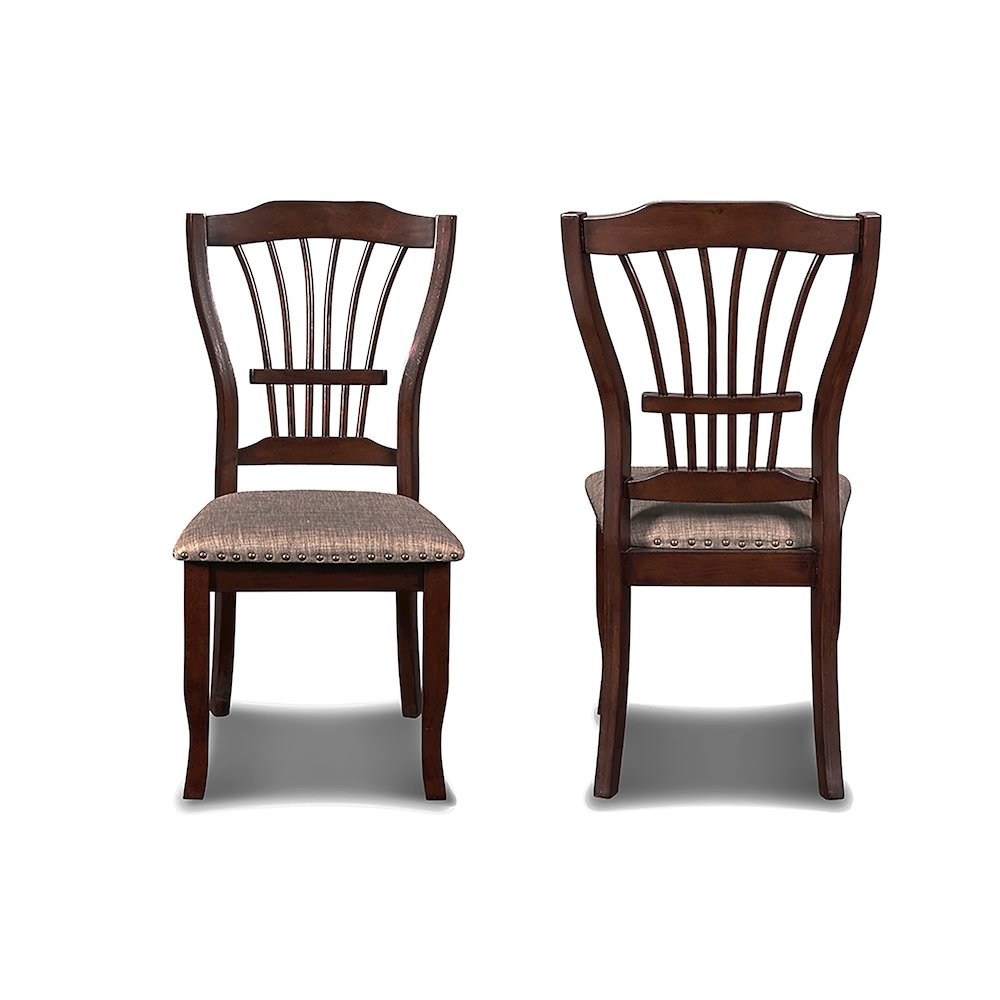 Bixby Wood Dining Chair in Espresso Brown (Set of 6)