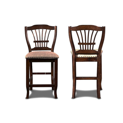Bixby Wood Counter Chair in Espresso Brown (Set of 6)