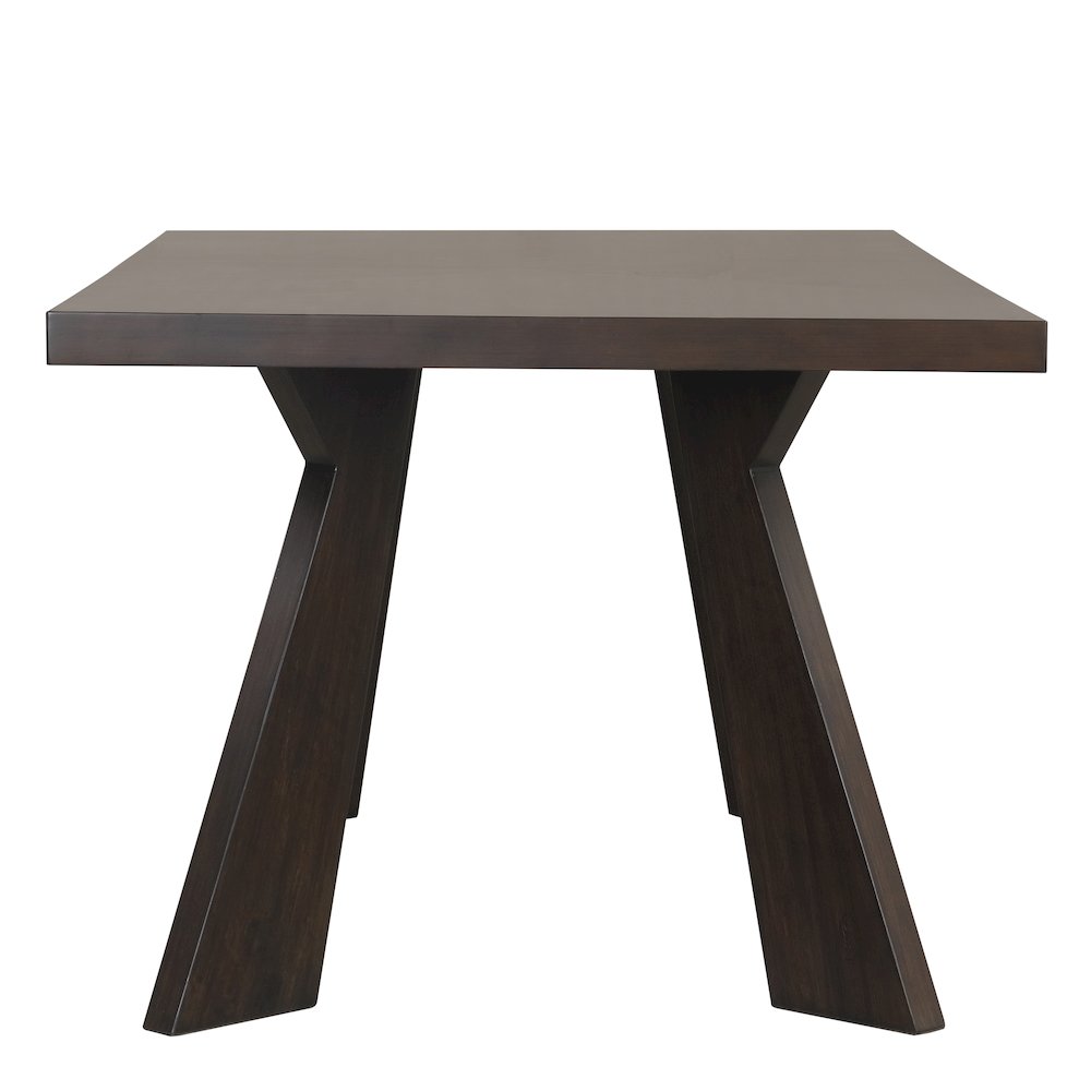 Chestnut Ridge 5-Piece Wood Dining Table Set in Brown