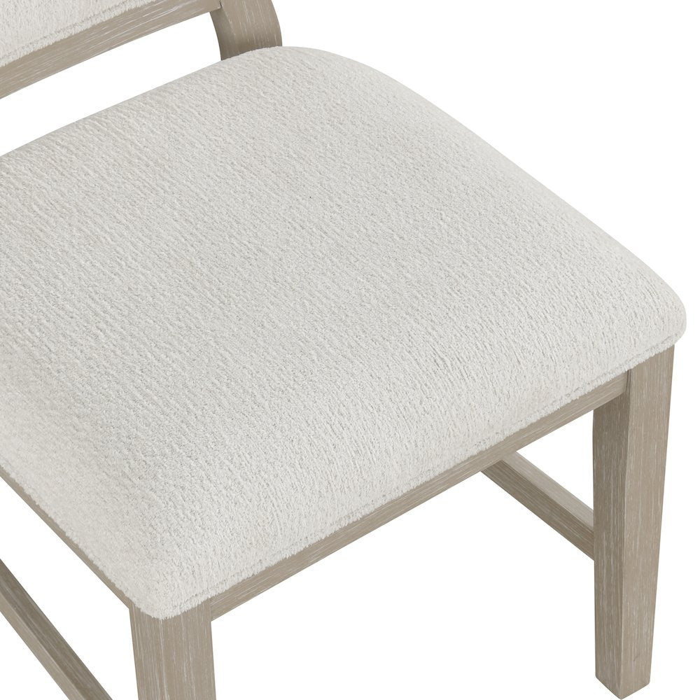 Gwendolyn 7-Pc Wood Oval Dining Set with 6-Chair in Taupe