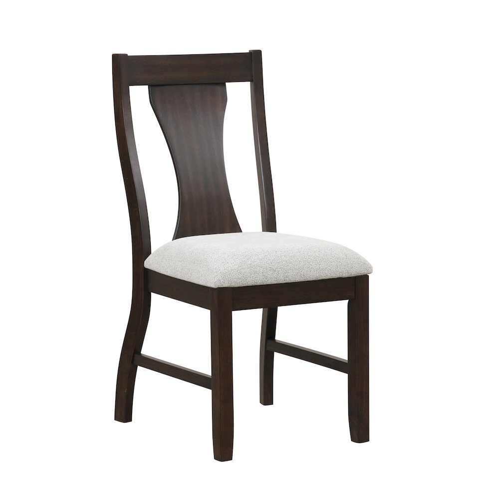 Chestnut Ridge 5-Piece Wood Dining Table Set in Brown
