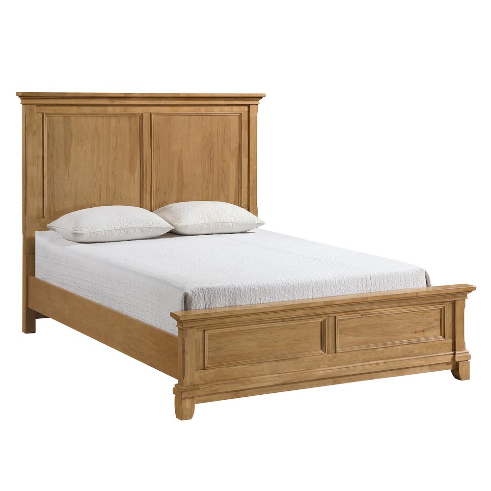 Sunstone 4-Pc Wood Queen Bedroom Set with Chest in Honey