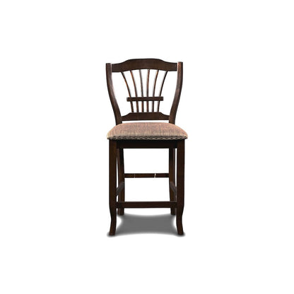 Bixby Wood Counter Chair in Espresso Brown (Set of 6)