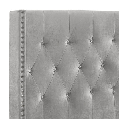 Huxley Wood Queen Bed, Gray