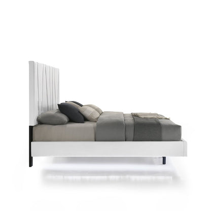 Europa 8-Piece Wood King Bedroom Set (B/Dr/Mr/Ch/2Ns with Panels), White