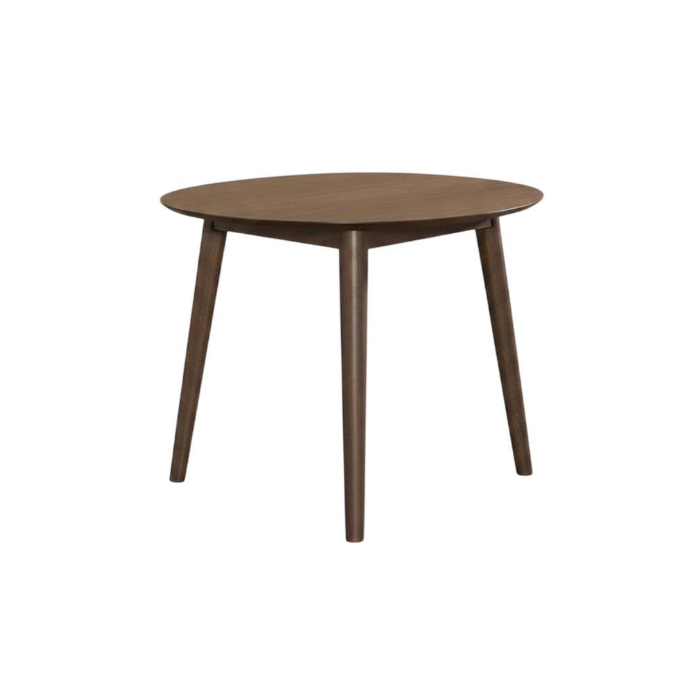 Dark Gray & Walnut 3-Piece Dining Table with Chairs Set