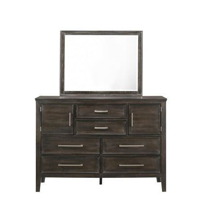 Furniture Andover 5-Piece King Wood Bedroom Set in Nutmeg