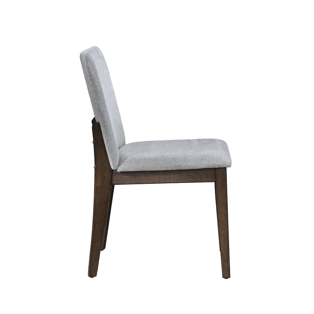 Kody Fabric Upholstered Dining Chair in Gray (Set of 2)