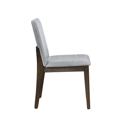 Kody Fabric Upholstered Dining Chair in Gray (Set of 2)