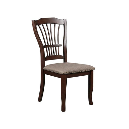 Solid Wood Dining Chairs for Kitchen and Dining Room, Espresso, Set of 2