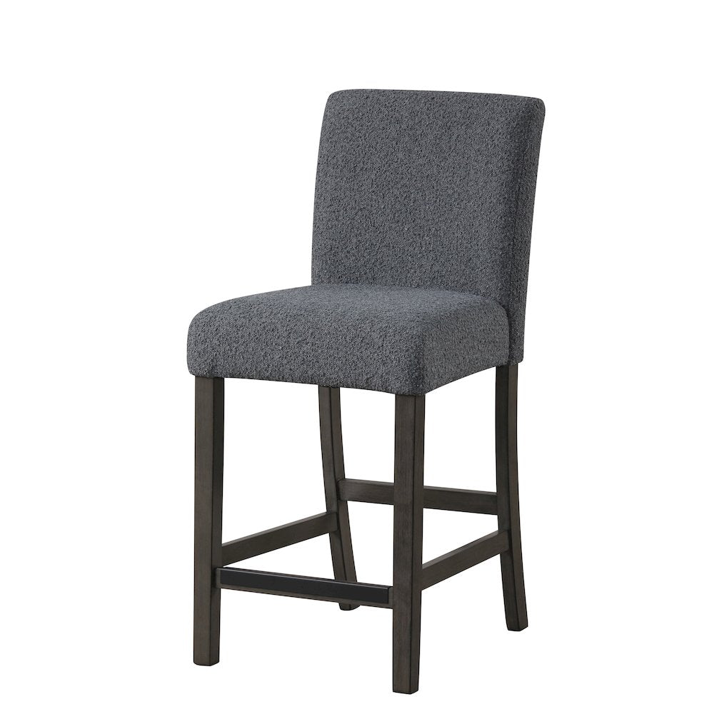 High Line Upholstered Counter Chair (Set of 2), Gray