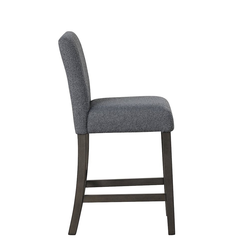 High Line Upholstered Counter Chair (Set of 2), Gray