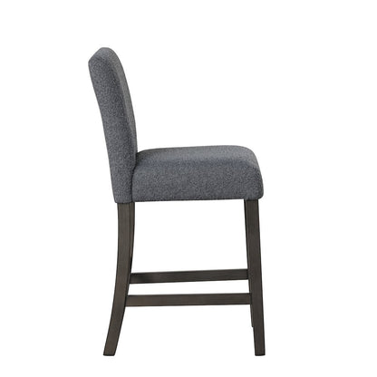 High Line Upholstered Counter Chair (Set of 2), Gray