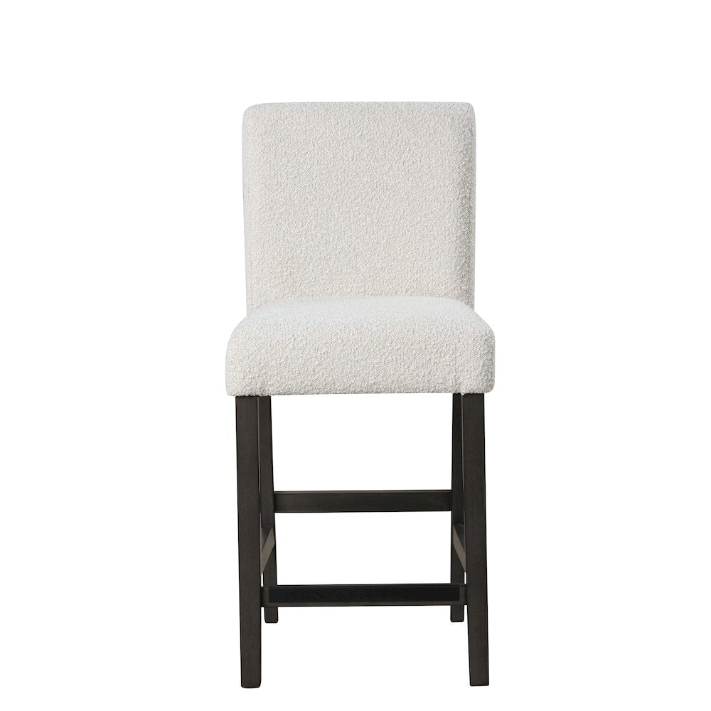 High Line Upholstered Counter Chair (Set of 2), White