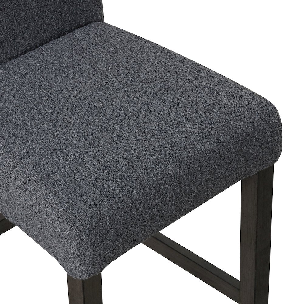 High Line Upholstered Counter Chair (Set of 2), Gray