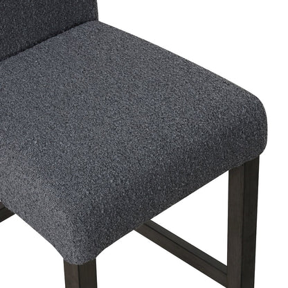 High Line Upholstered Counter Chair (Set of 2), Gray