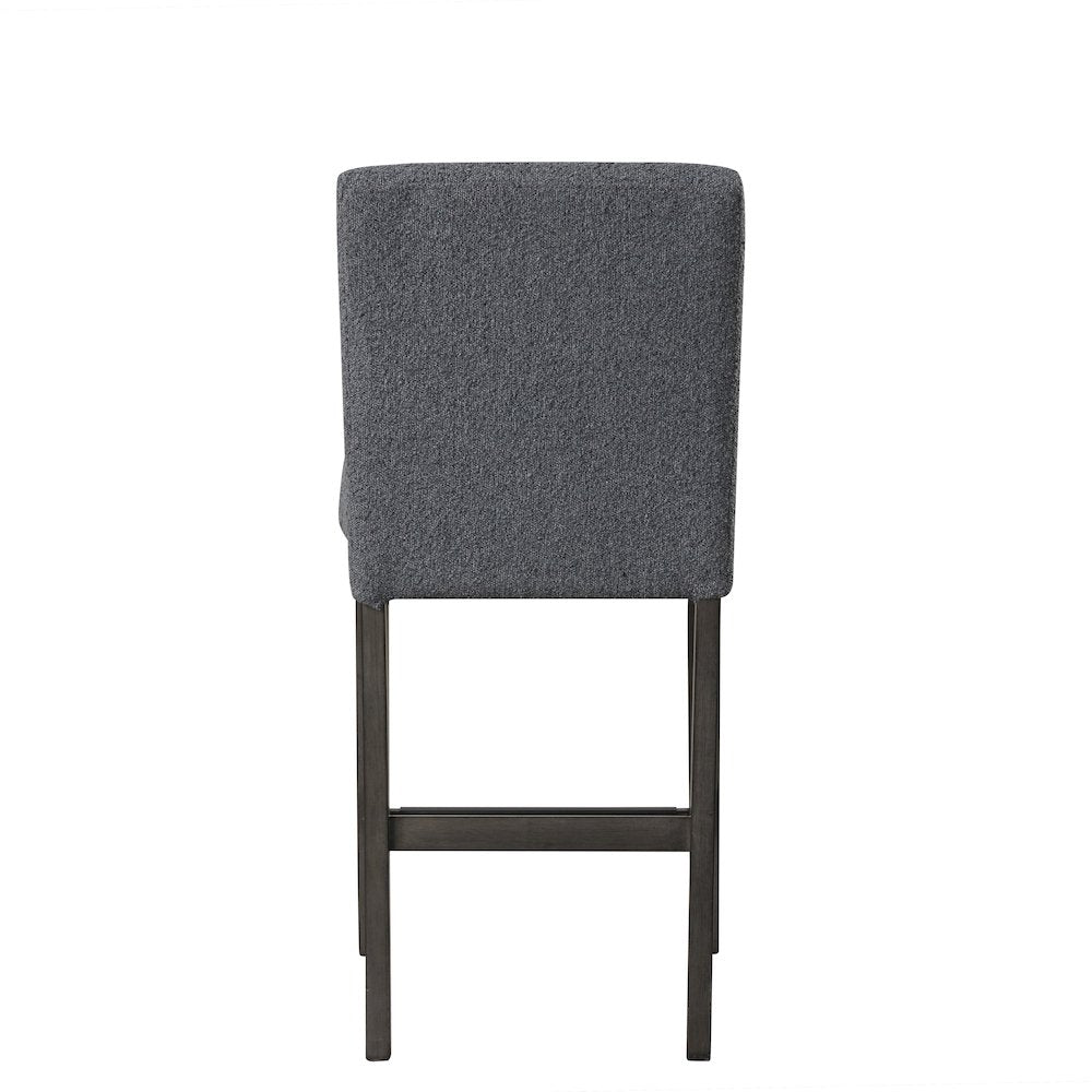 High Line Upholstered Counter Chair (Set of 2), Gray
